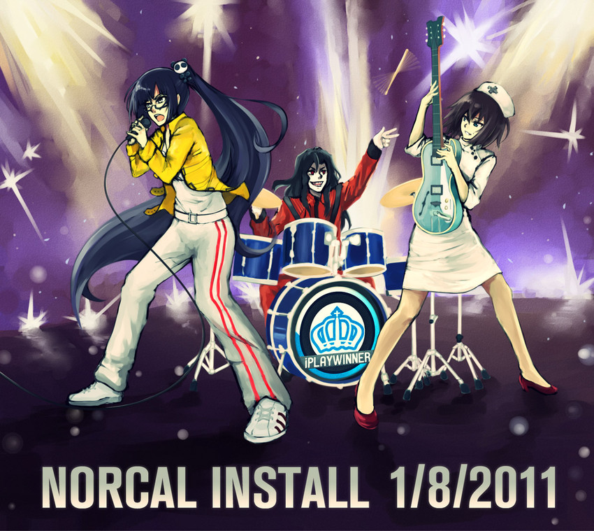 i-no, litchi faye ling, michael roa valdamjong, lao jiu, michael jackson, and 1 more (guilty gear and 5 more) drawn by pas_(paxiti)