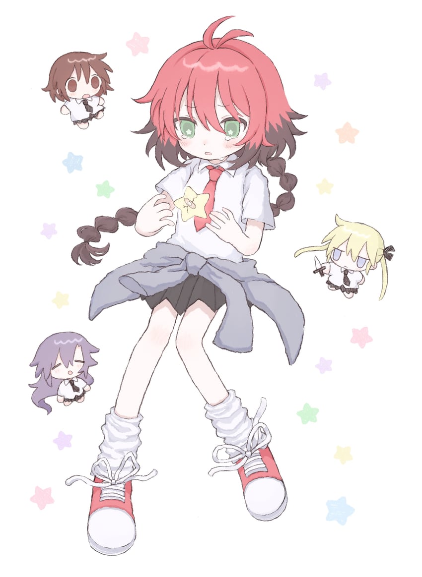 sonya, oribe yasuna, goshiki agiri, and unused character (kill me baby) drawn by killmint