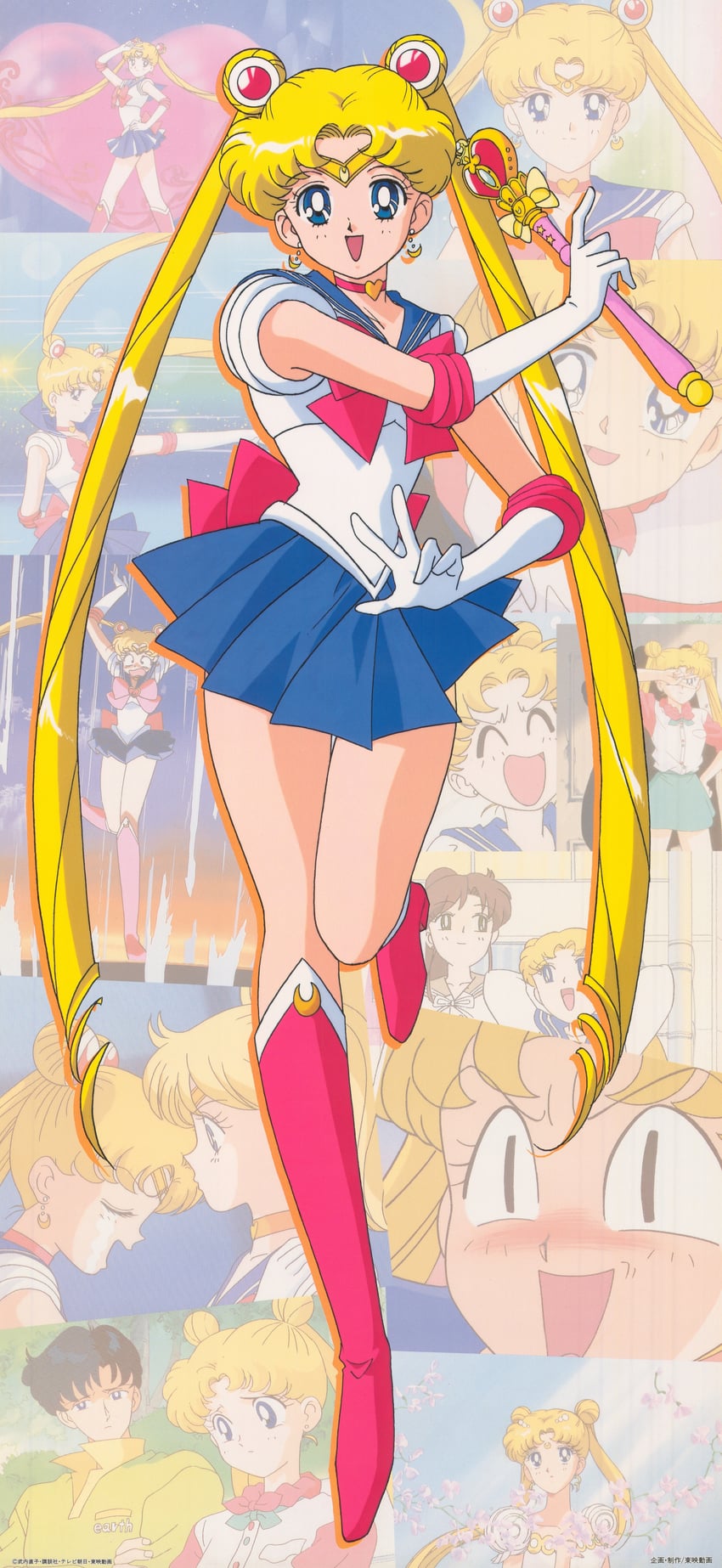 tsukino usagi, sailor moon, aino minako, kino makoto, sailor venus, and 2 more (bishoujo senshi sailor moon and 1 more) drawn by itou_ikuko
