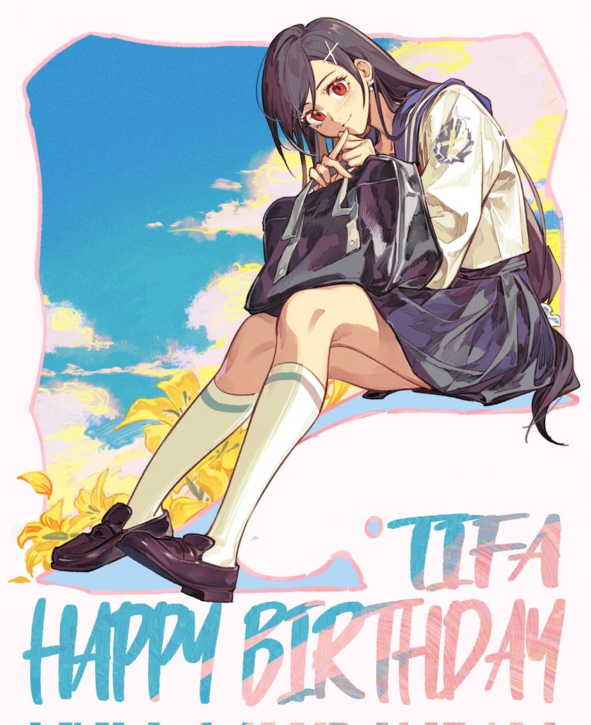 tifa lockhart (final fantasy and 2 more) drawn by crow0cc