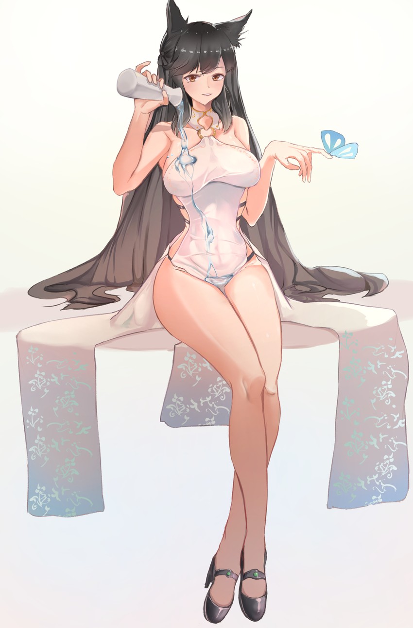 atago (azur lane) drawn by nnn_(nonightnomad)