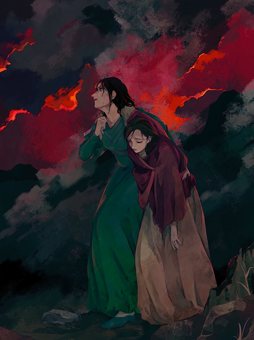 scarlett o'hara and melanie hamilton (gone with the wind) drawn by kakiyakee_(k_key_5)