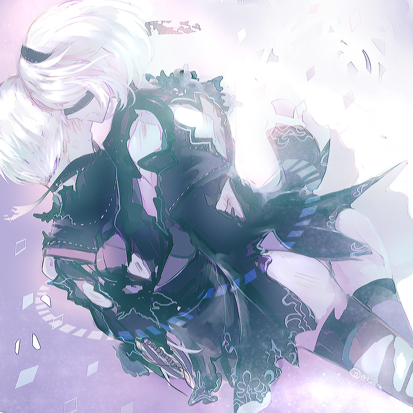 2b and 9s (nier and 1 more) drawn by lumicakes
