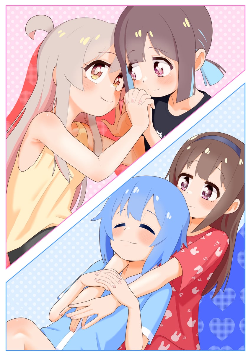 oyama mahiro, hozuki momiji, fujimi nemu, and fushimi nodoka (onii-chan wa oshimai!) drawn by happyundergate