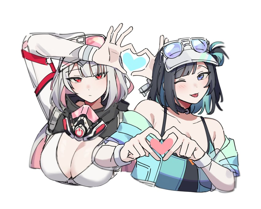 marlene and debi (black survival and 1 more) drawn by taenyaki