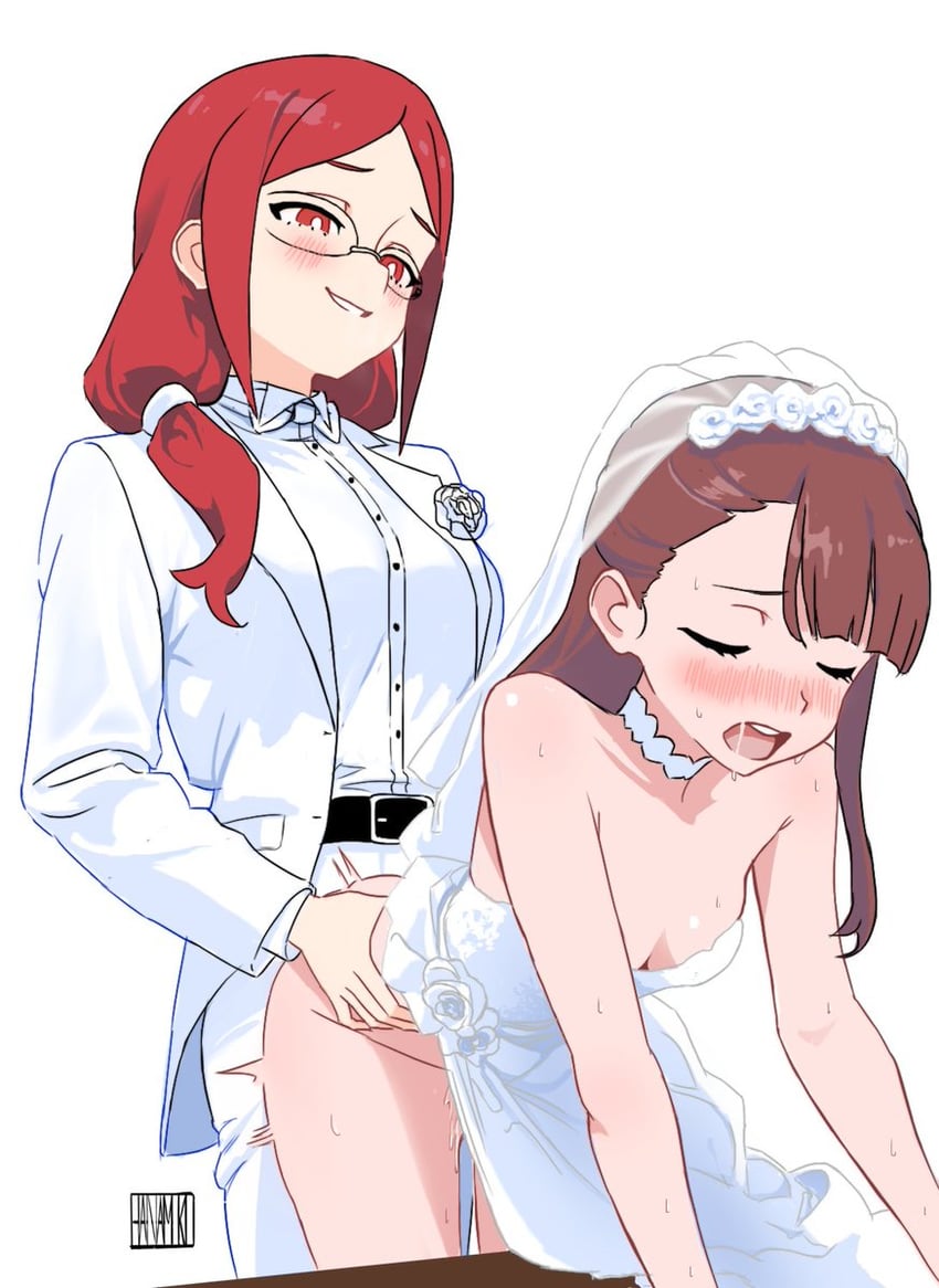 kagari atsuko and shiny chariot (little witch academia) drawn by hanamuko_(hana_muko)