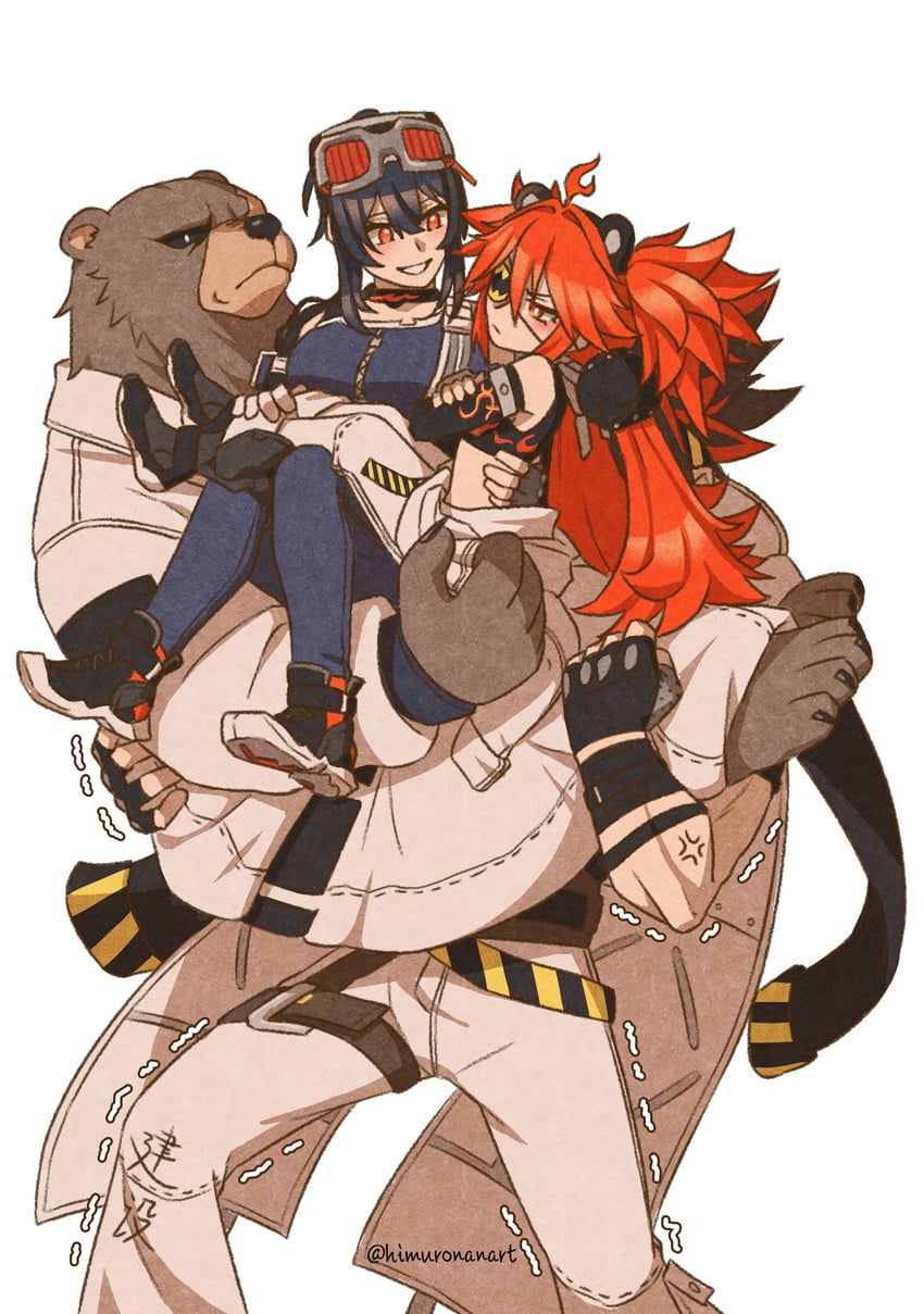 grace howard, koleda belobog, ben bigger, and anton ivanov (zenless zone zero) drawn by himuronanart