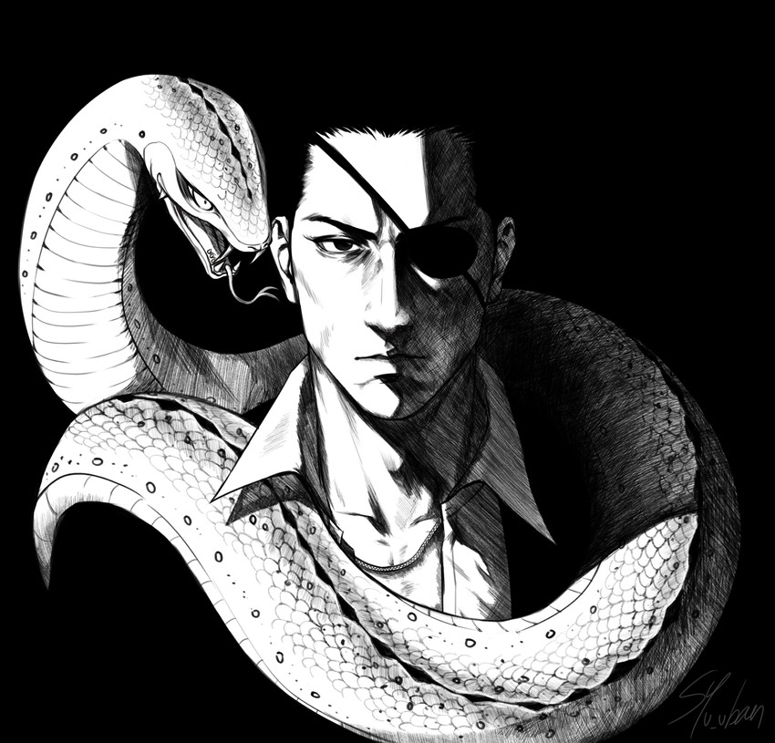 majima goro (ryuu ga gotoku and 1 more) drawn by syu_uban
