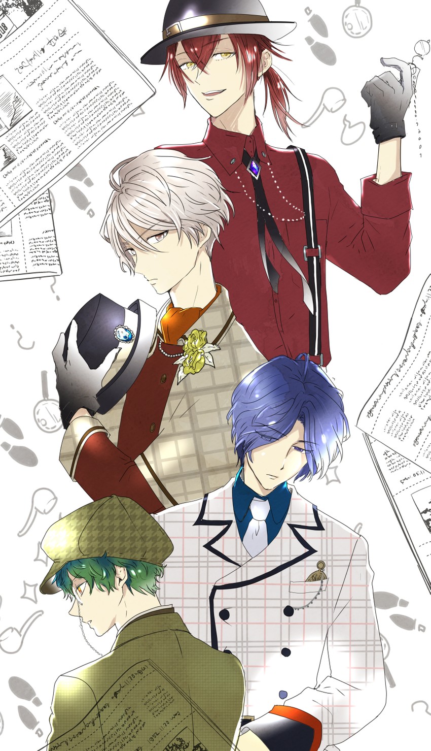 ootani hitori, maki keita, kagura aki, and hiyama takaomi (stand my heroes) drawn by kiiyo