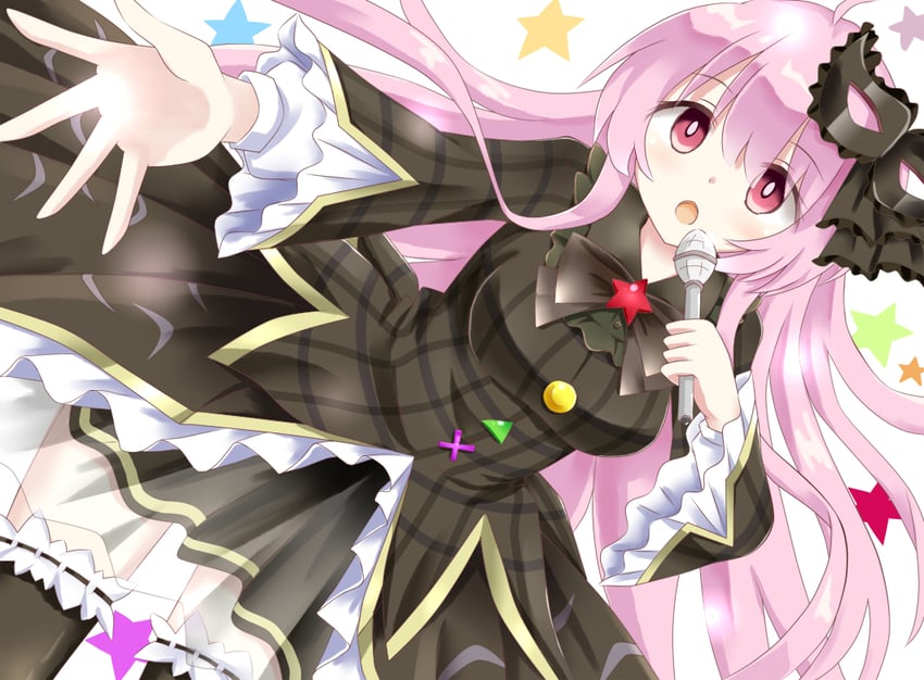 hata no kokoro (touhou and 1 more) drawn by hachimi