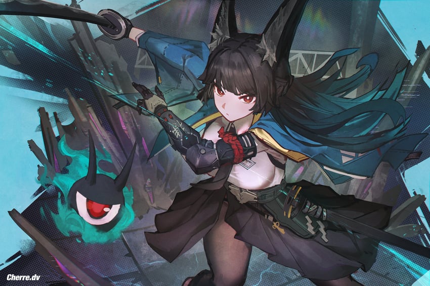 hoshimi miyabi and tailless (zenless zone zero) drawn by cherre