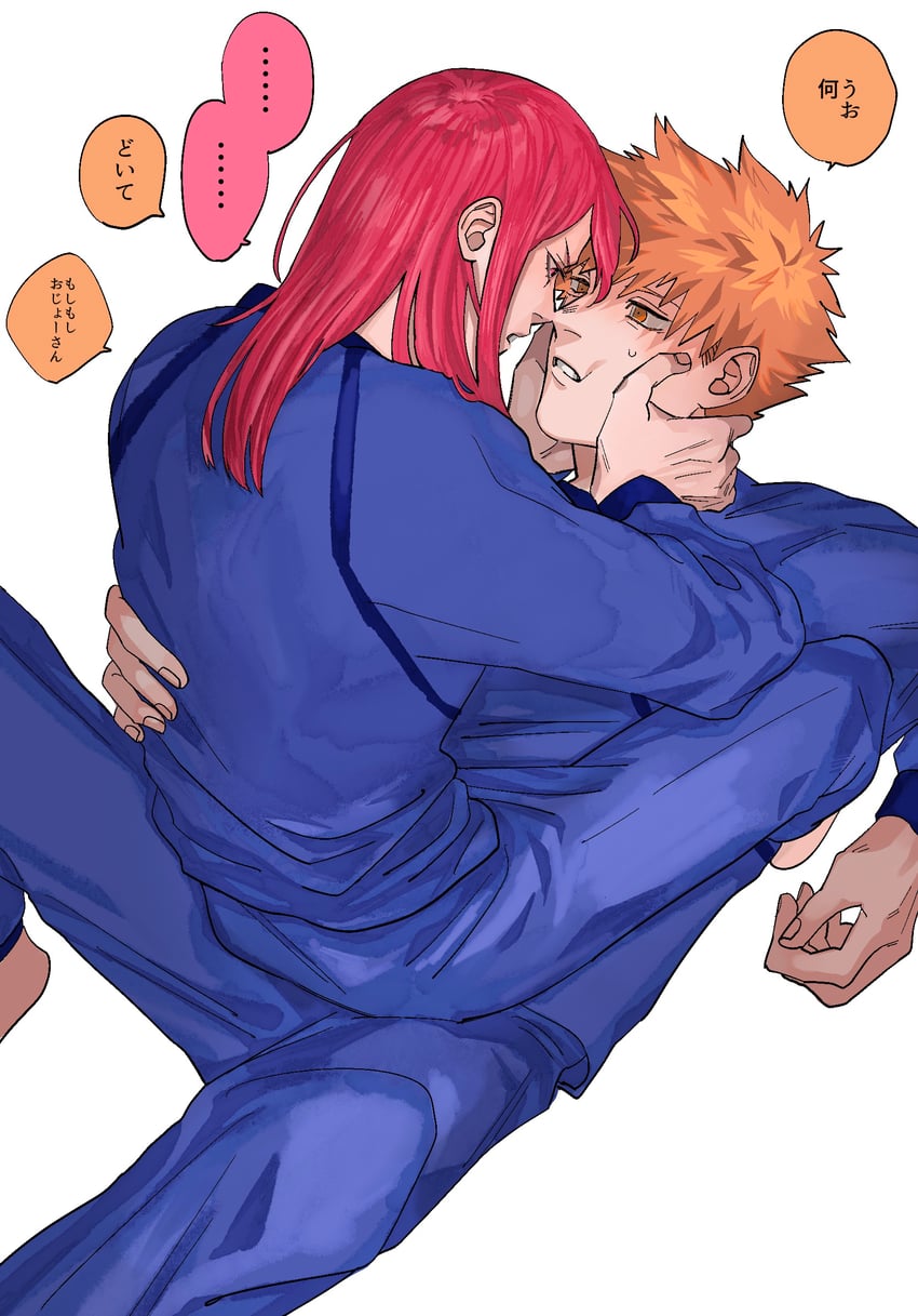 chigiri hyoma and kunigami rensuke (blue lock) drawn by volatile_dog