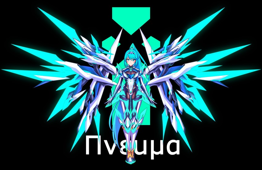 pneuma (xenoblade chronicles and 1 more) drawn by hakusai_(hksicabb)