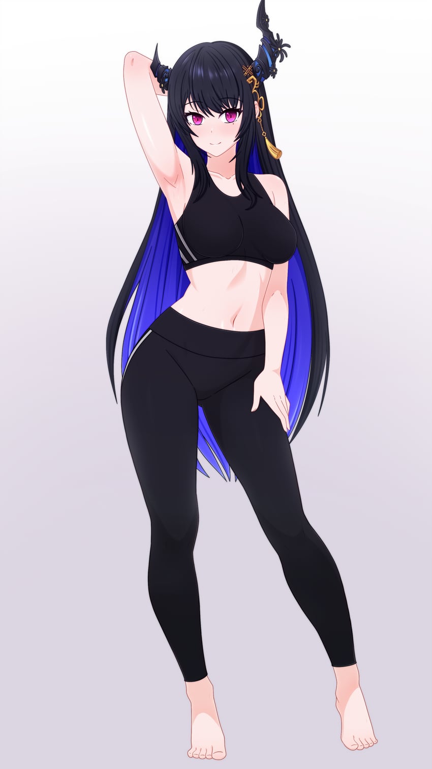 nerissa ravencroft (hololive and 1 more) drawn by dullahan_(alekey_art)