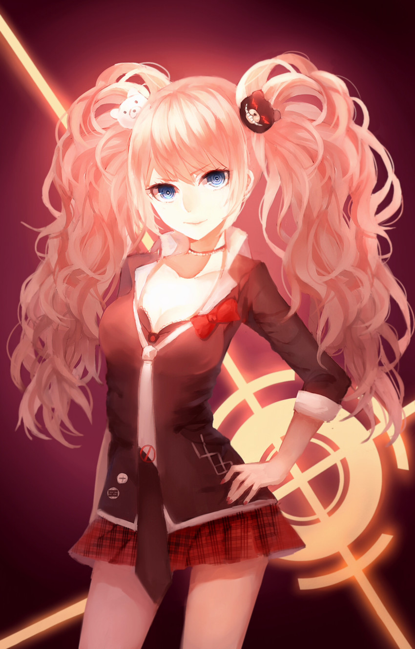 enoshima junko (danganronpa and 1 more) drawn by evillest