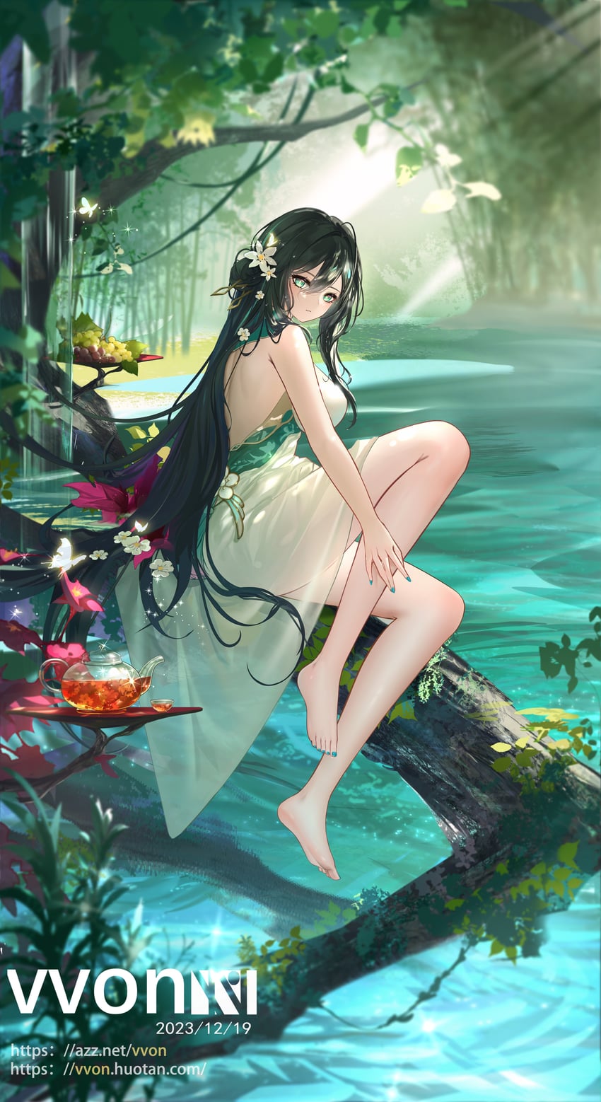 ruan mei (honkai and 1 more) drawn by v-von