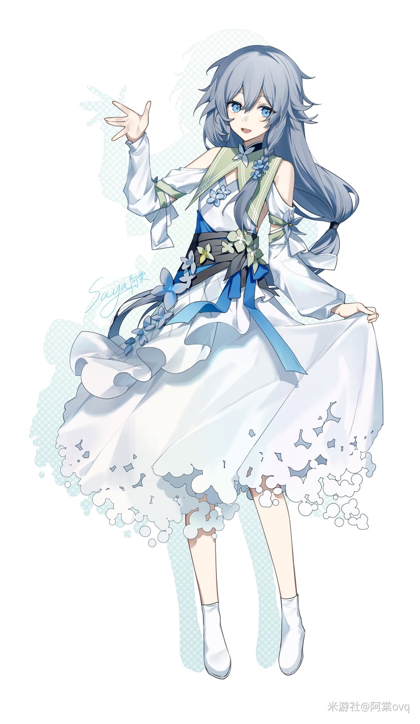 fu hua (honkai and 1 more) drawn by saya_atang