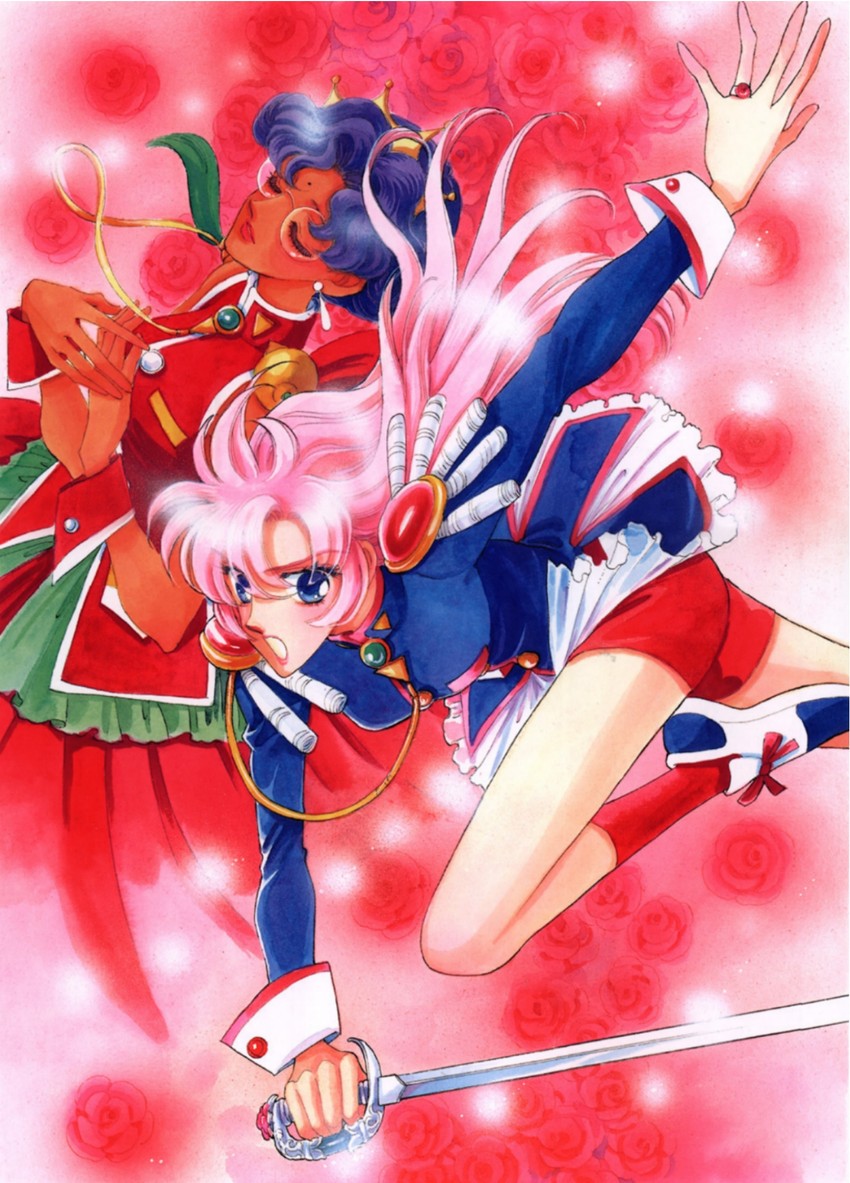 tenjou utena and himemiya anthy (shoujo kakumei utena) drawn by saitou_chiho