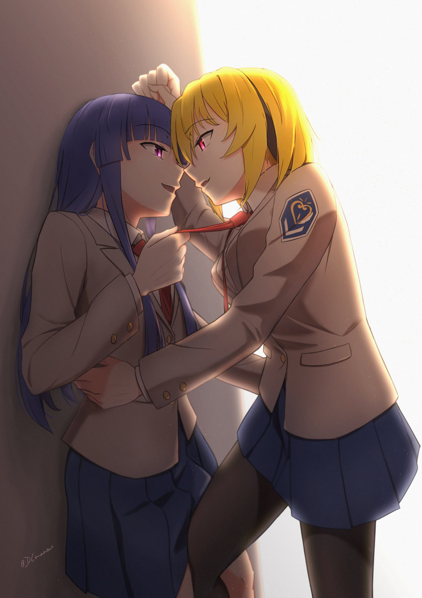 furude rika and houjou satoko (higurashi no naku koro ni and 1 more) drawn by dconan_owo