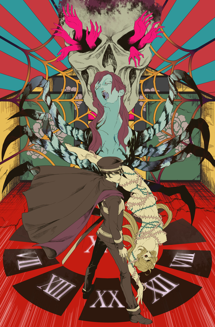 kuzunoha raidou and alraune (shin megami tensei and 1 more) drawn by memessa