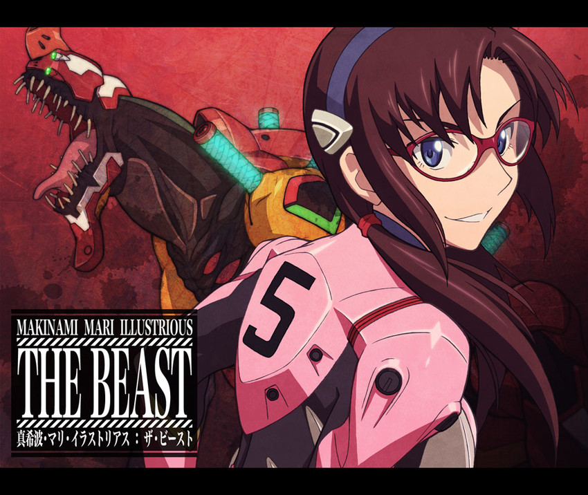 makinami mari illustrious and eva 02 (neon genesis evangelion and 2 more) drawn by norizou