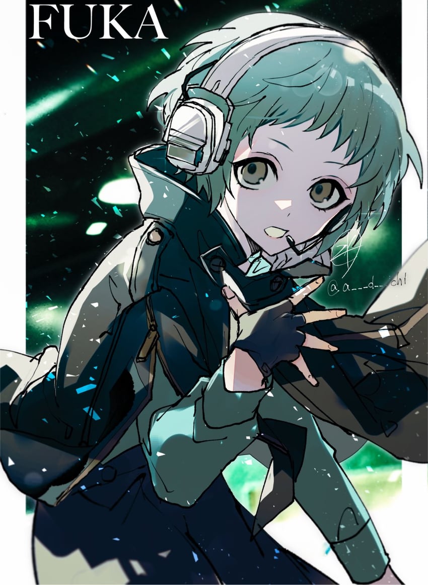 yamagishi fuuka (persona and 2 more) drawn by zeka_(skzk_cm)