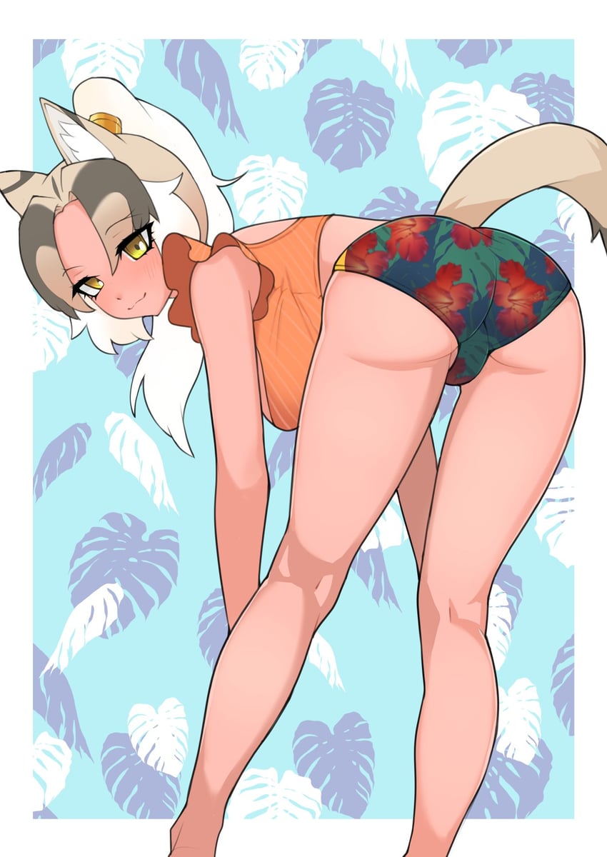 indian wolf (kemono friends and 1 more) drawn by illu_(illu_stratos)