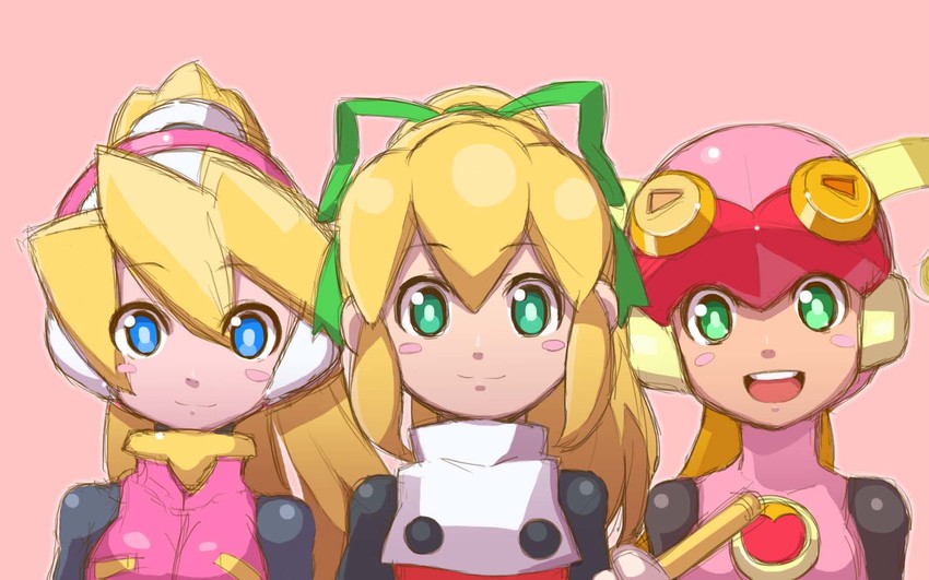 roll, ciel, and roll.exe (mega man and 2 more) drawn by tonami_kanji