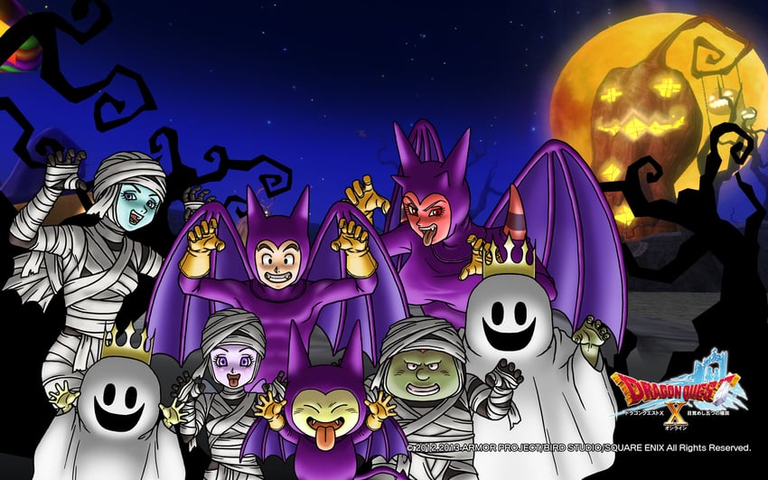 ogre, elf, weddie, dwarf, heroine, and 3 more (dragon quest and 1 more)