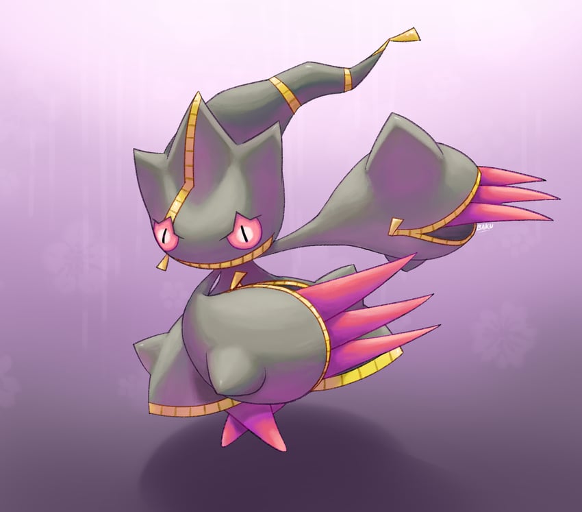 banette and mega banette (pokemon) drawn by ruine_maniac_(artist)