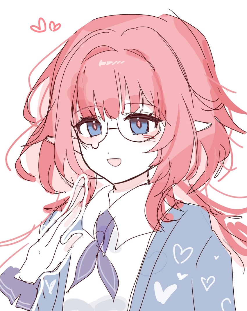 elysia (honkai and 1 more) drawn by ko_(assd_009)