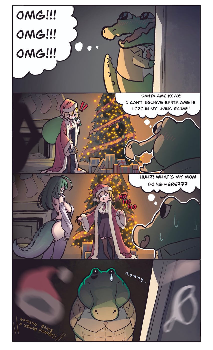 watson amelia and investigator (hololive and 1 more) drawn by zedd_(zedgawr)