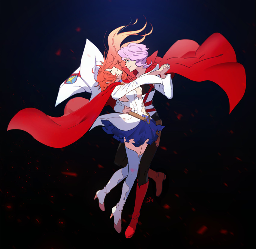 shiny chariot and croix meridies (little witch academia) drawn by mogyus