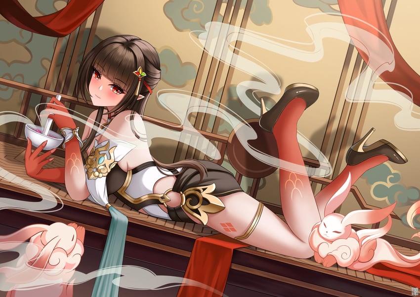 lingsha and fuyuan (honkai and 1 more) drawn by zekong_pioneer