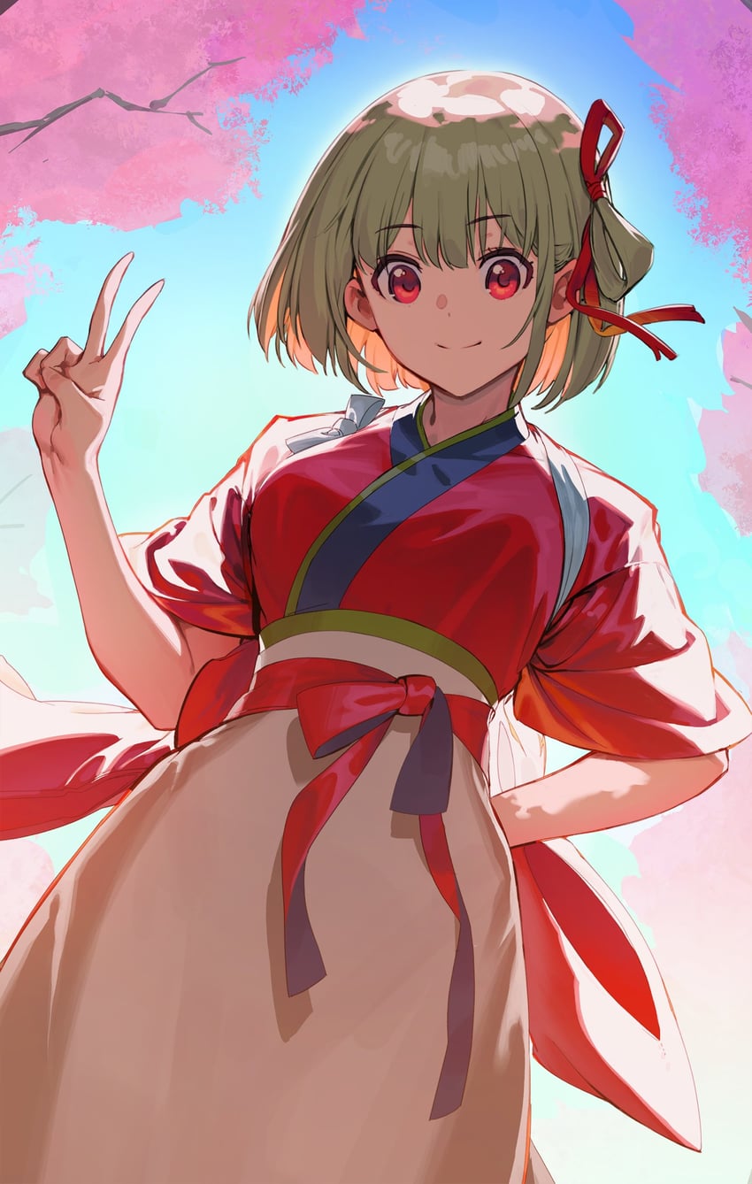nishikigi chisato (lycoris recoil) drawn by olys