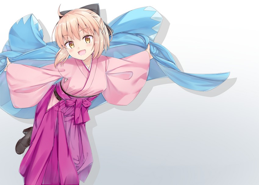 okita souji (fate and 1 more) drawn by akazateri