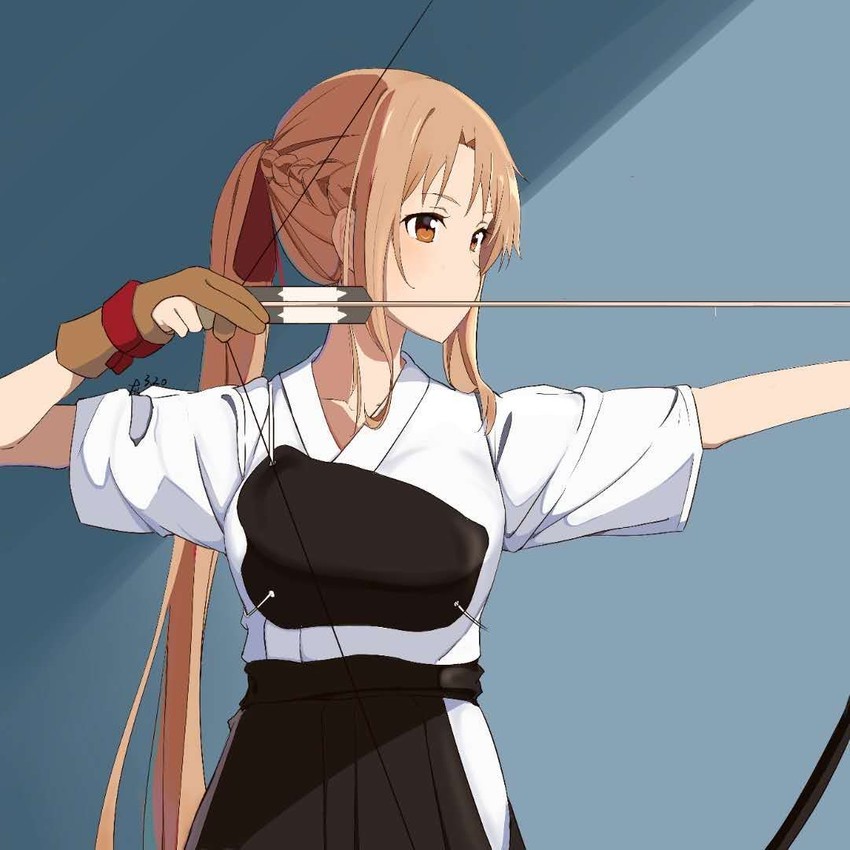 asuna (sword art online) drawn by gray_(hui_tong)