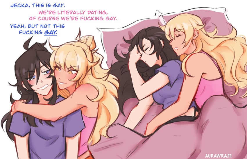 nicole and jecka (class of 09) drawn by aurora_(aurawra21)