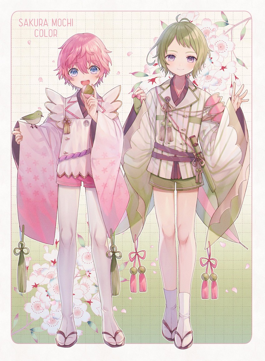 akita toushirou and mouri toushirou (touken ranbu) drawn by abandon_ranka