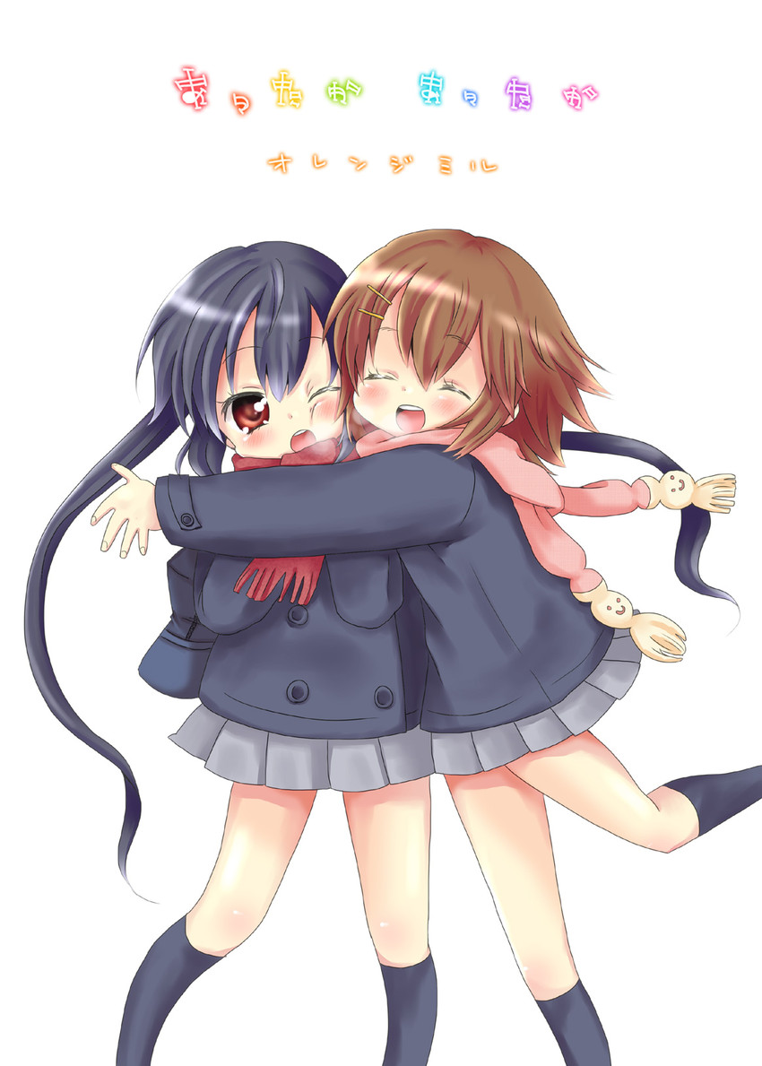 nakano azusa and hirasawa yui (k-on!) drawn by saitou_takana