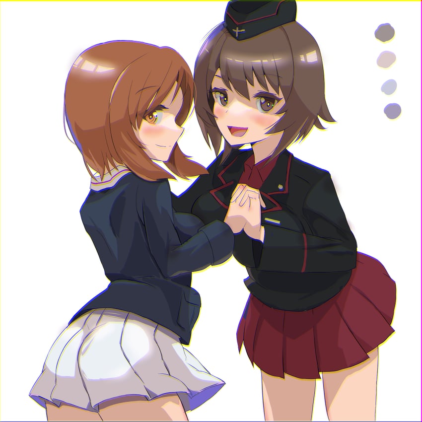 nishizumi miho and nishizumi maho (girls und panzer) drawn by blaze_(blazeillust)