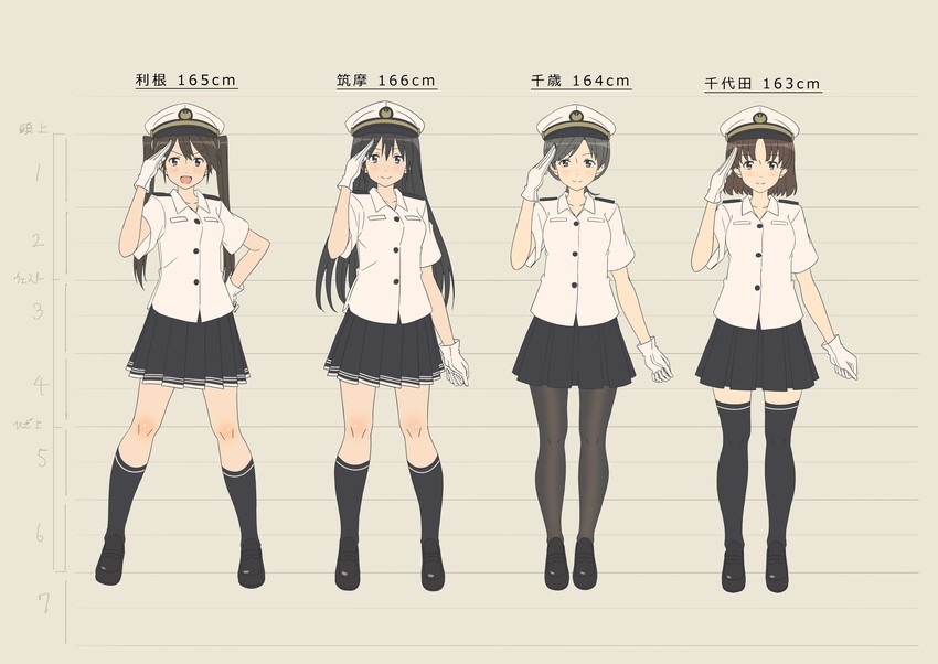 tone, chitose, chikuma, and chiyoda (kantai collection) drawn by key_kun