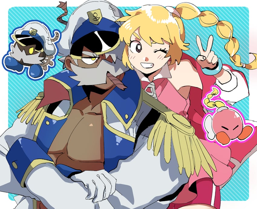 admiral bobbery and bombette (mario and 3 more) drawn by sanso_(kasyawamoti)