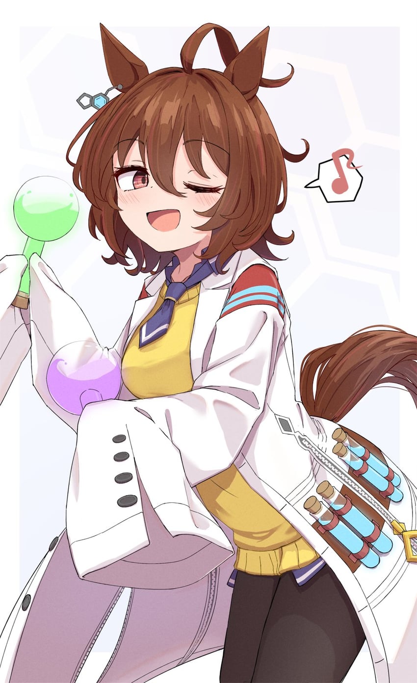 agnes tachyon (umamusume) drawn by kk_tofu and kokko_tofu
