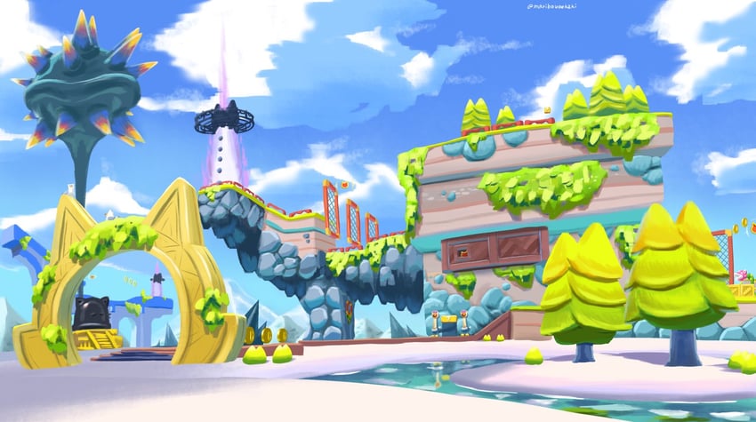 piranha plant, fury bowser, and conkdor (mario and 2 more) drawn by maribou_(supermaribou)