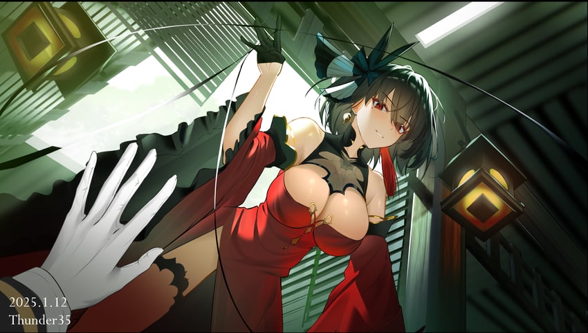 commander and chien wu (azur lane) drawn by thunder-35