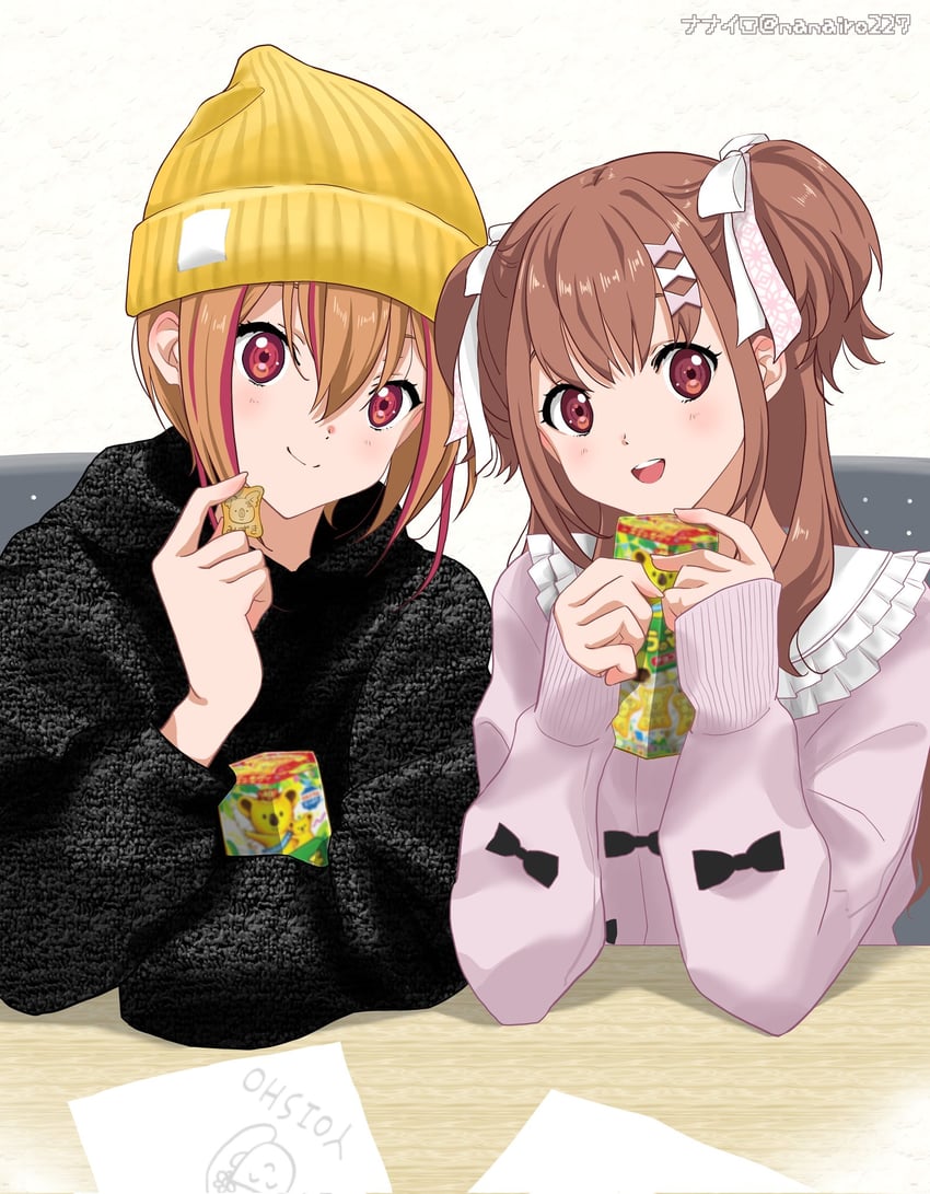 sera honoka and himuro mizuki (22/7) drawn by nanairo_(nanairo227)