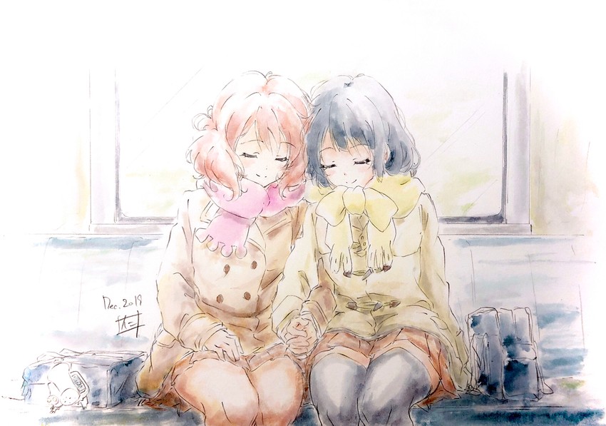 oumae kumiko and kousaka reina (hibike! euphonium) drawn by nii_manabu