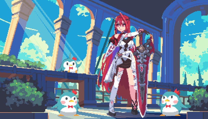 elizabeth rose bloodflame (hololive and 1 more) drawn by haopanyo