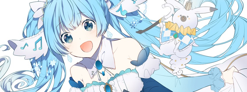 hatsune miku, yuki miku, and rabbit yukine (vocaloid) drawn by omutatsu